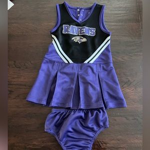 Toddler 3X - 4T Baltimore Ravens Cheer Outfit